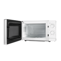 700W White Microwave (Door Open)
