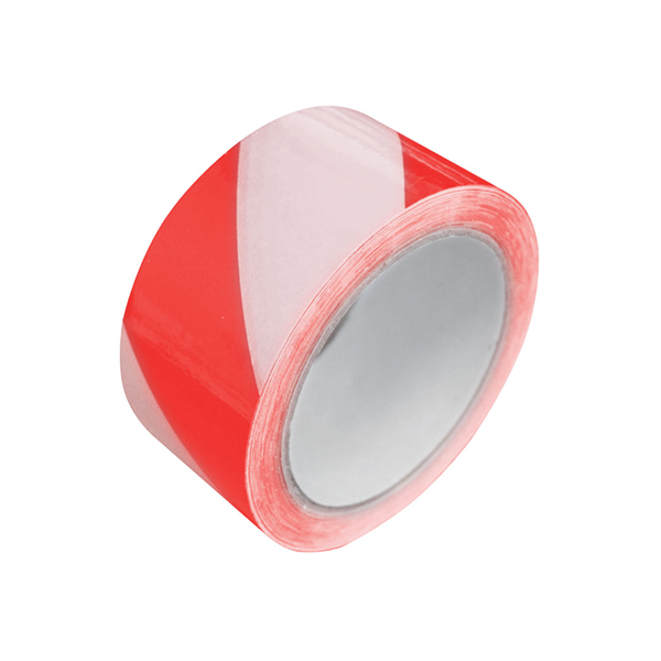PVC Hazard Marking Tape - Red and White