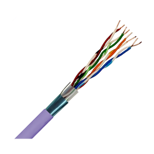Cat5e 4-pair FTP Copper Cable Purple LSZH