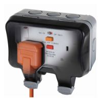 BG WP22RCD (Closed With Plug, Transparent, Front Right)