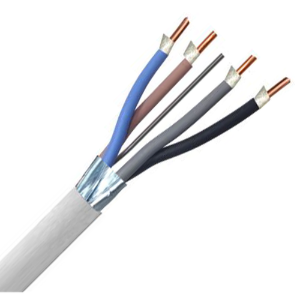 1.5mm 4-CORE+EARTH WHITE FIRE PERFORMANCE CABLE