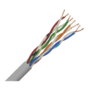 Cat5e 4-pair UTP Copper Cable Grey PVC