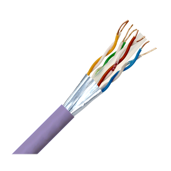 Cat6 4-pair FTP Copper Cable Purple LSZH