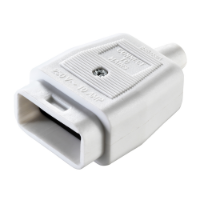 Inline Connector - Socket - White
