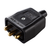 Inline Connector - Plug - Black