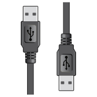USB-A TO USB-A 1.5M LEAD (USB 2.0)