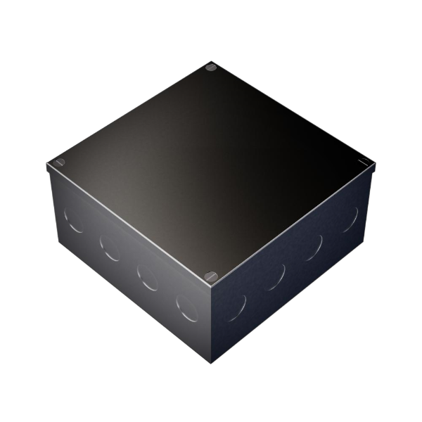 6x6x3 Steel Adaptable Box Black