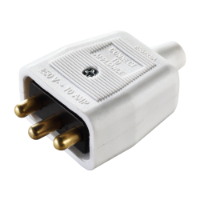 Inline Connector - Plug - White