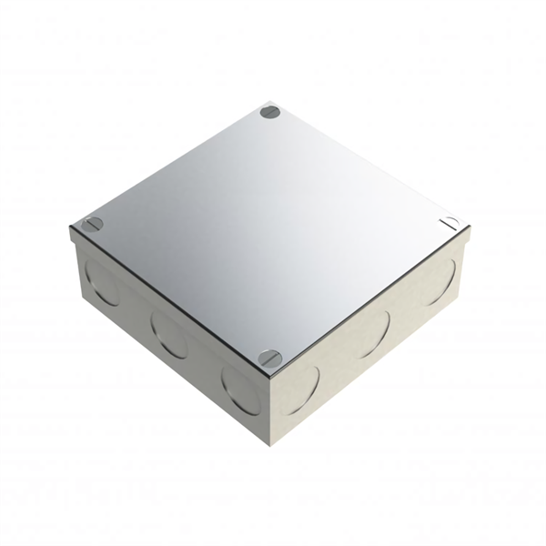 4x4x1.5 Steel Adaptable Box Galvanised