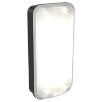 ANSELL LED SLEEK BULKHEAD 5-8W 570-960Lm IP65 BLK WITH P/CELL