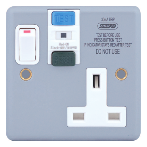 LG9099MB-RCD METALCLAD 13A 1-GANG DP PASSIVE RCD SOCKET